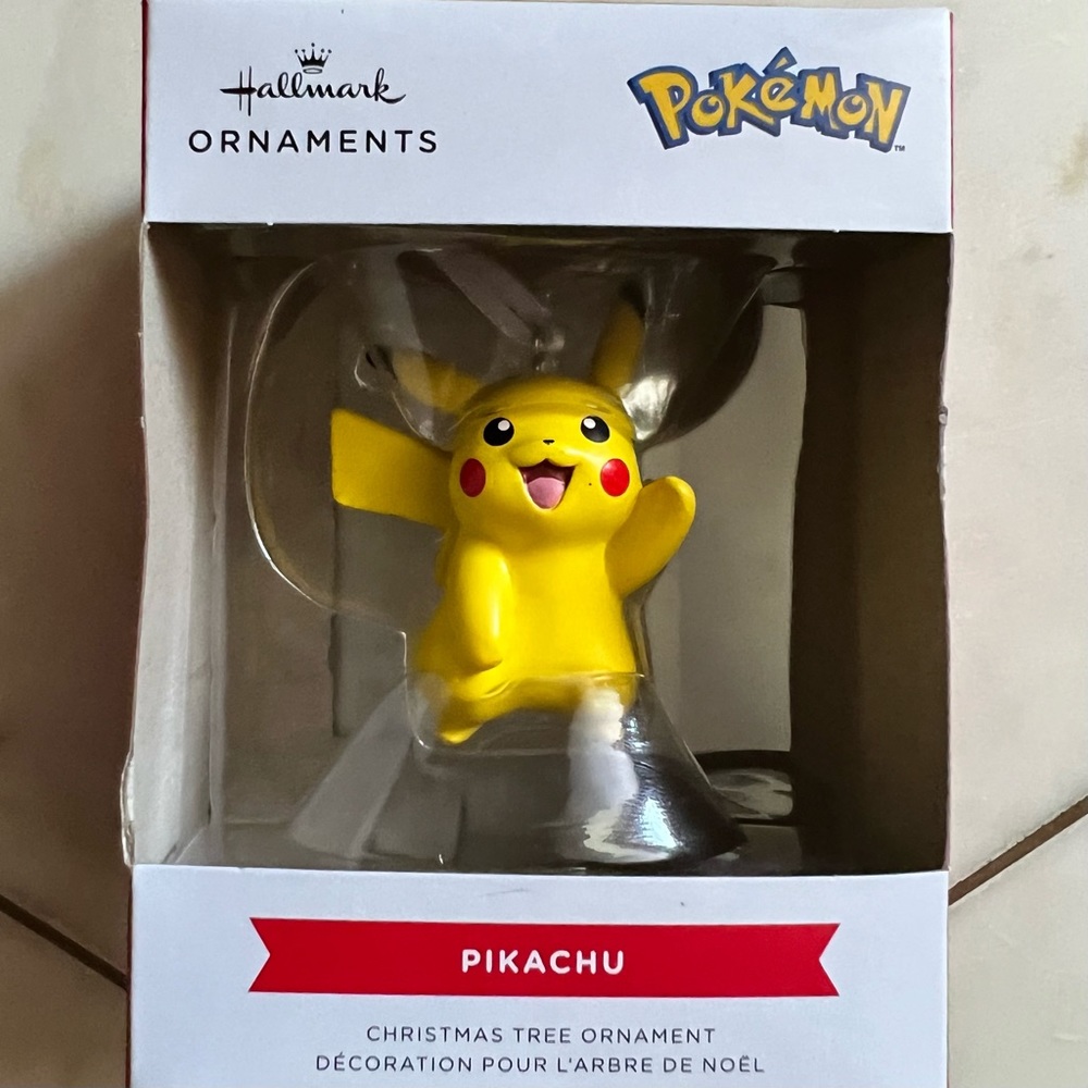 NIB PIKACHU Pokemon HALLMARK Christmas TREE Ornament SO CUTE! - Picture 3 of 8